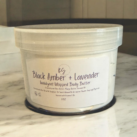 Black Amber & Lavender Whipped Body Butter